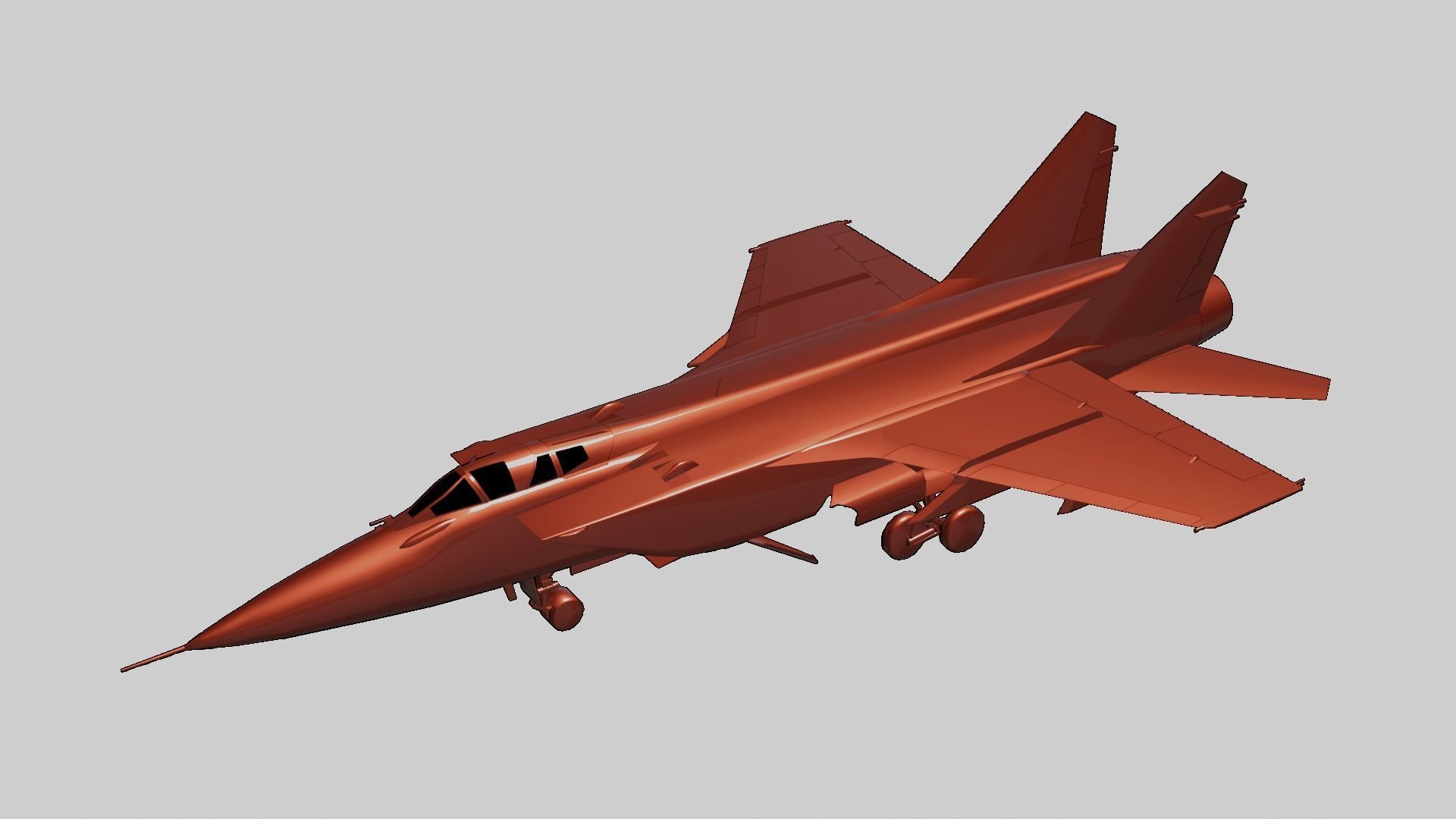 Mikoyan MiG-31 Low-poly 3D model_16