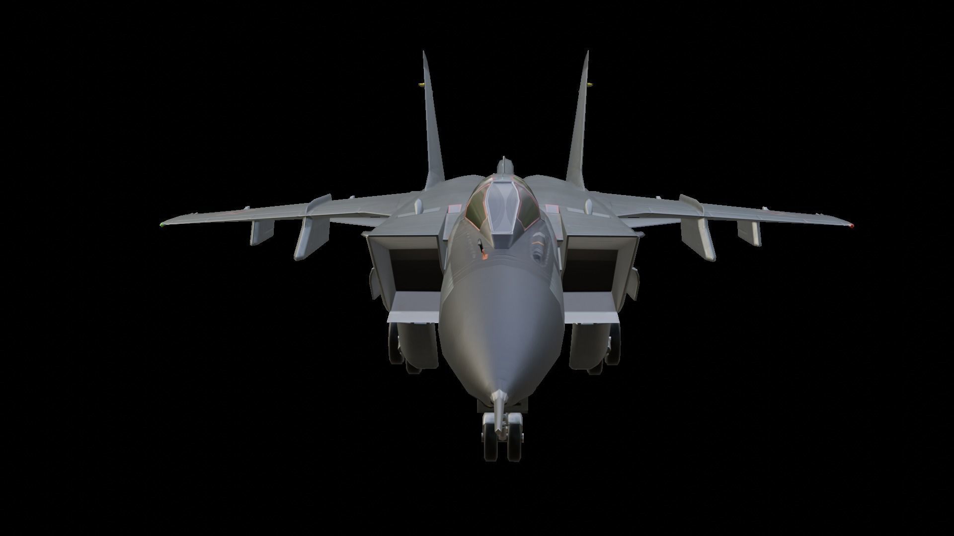 Mikoyan MiG-31 Low-poly 3D model_14