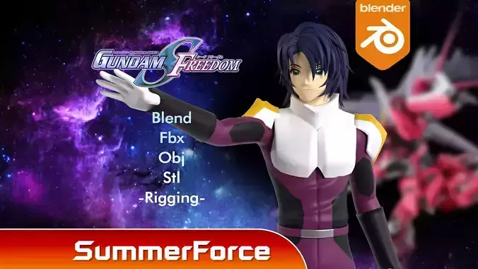 Athrun Zala - Gundam Seed Freedom 3D model