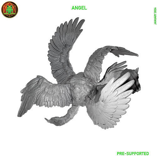 Angel - STL - RPG MINIATURE 3D print model
