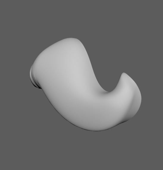 Moustache Low-poly 3D model_2