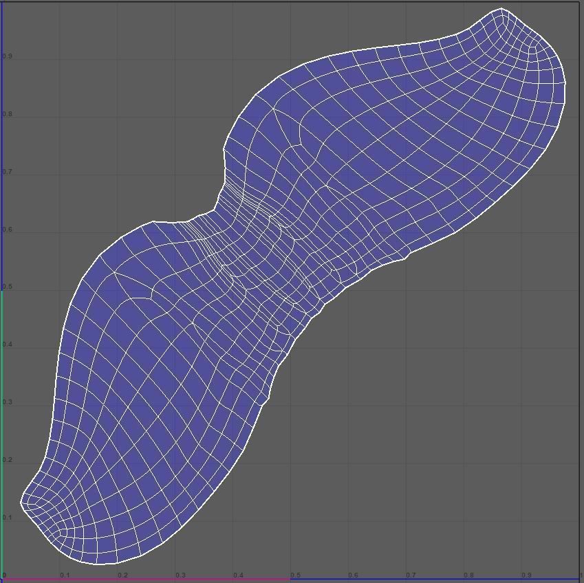 Moustache Low-poly 3D model_8