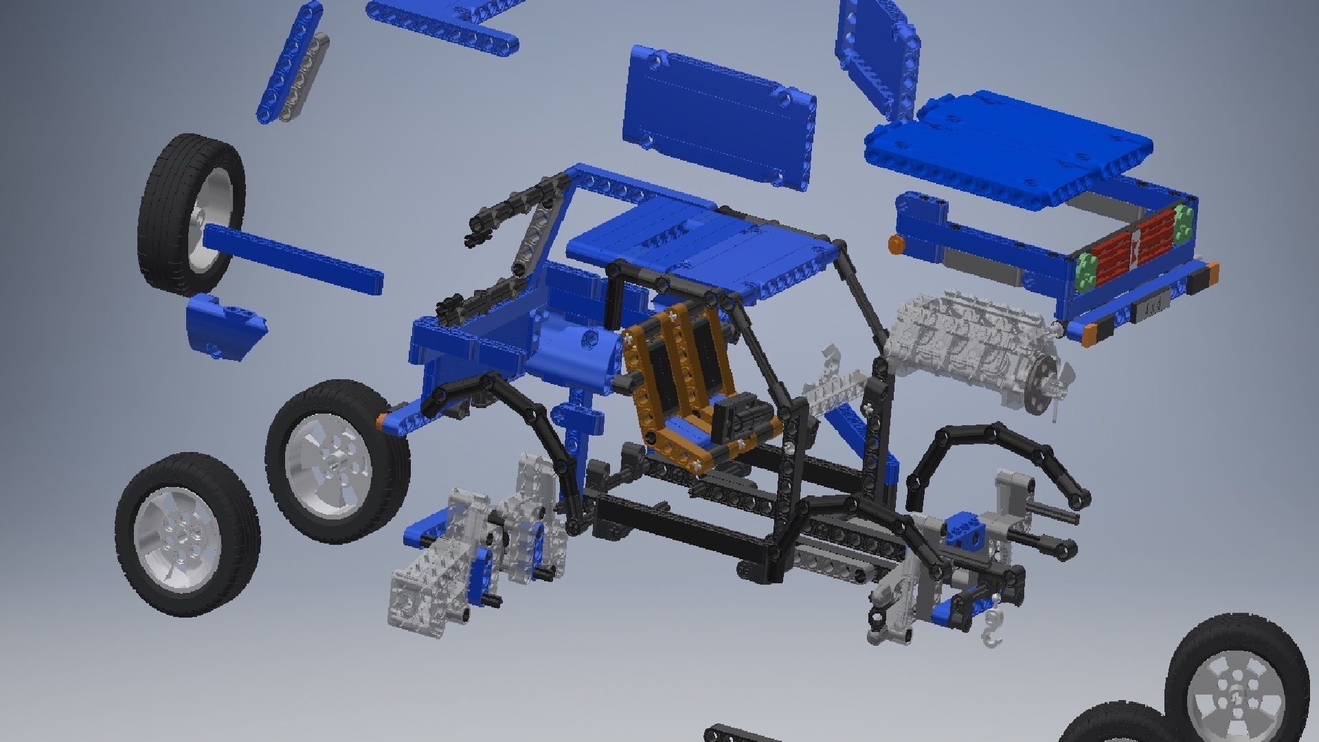 LEGO Technic Vehicle 3D model 3D model_11