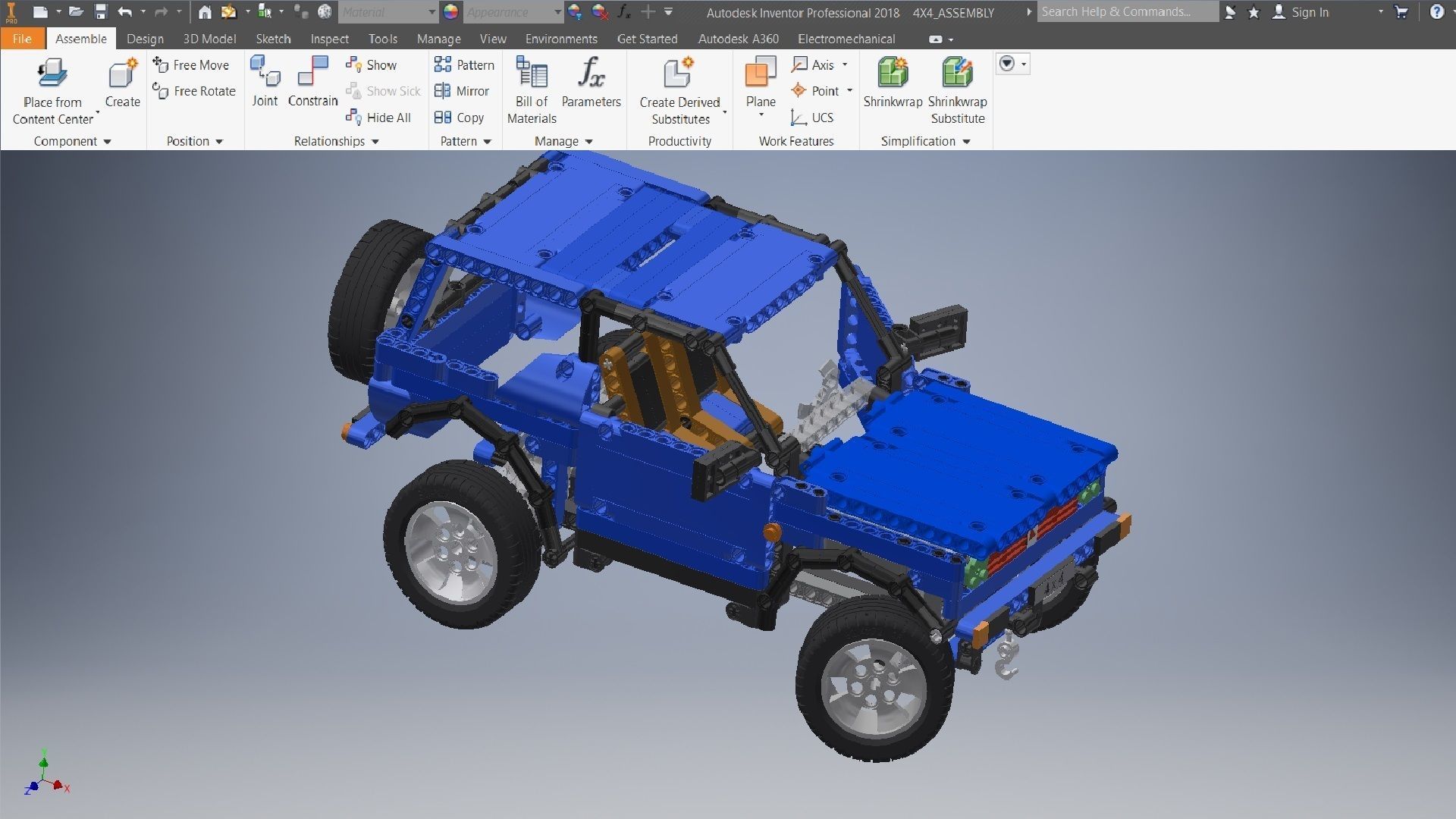 LEGO Technic Vehicle 3D model 3D model_1