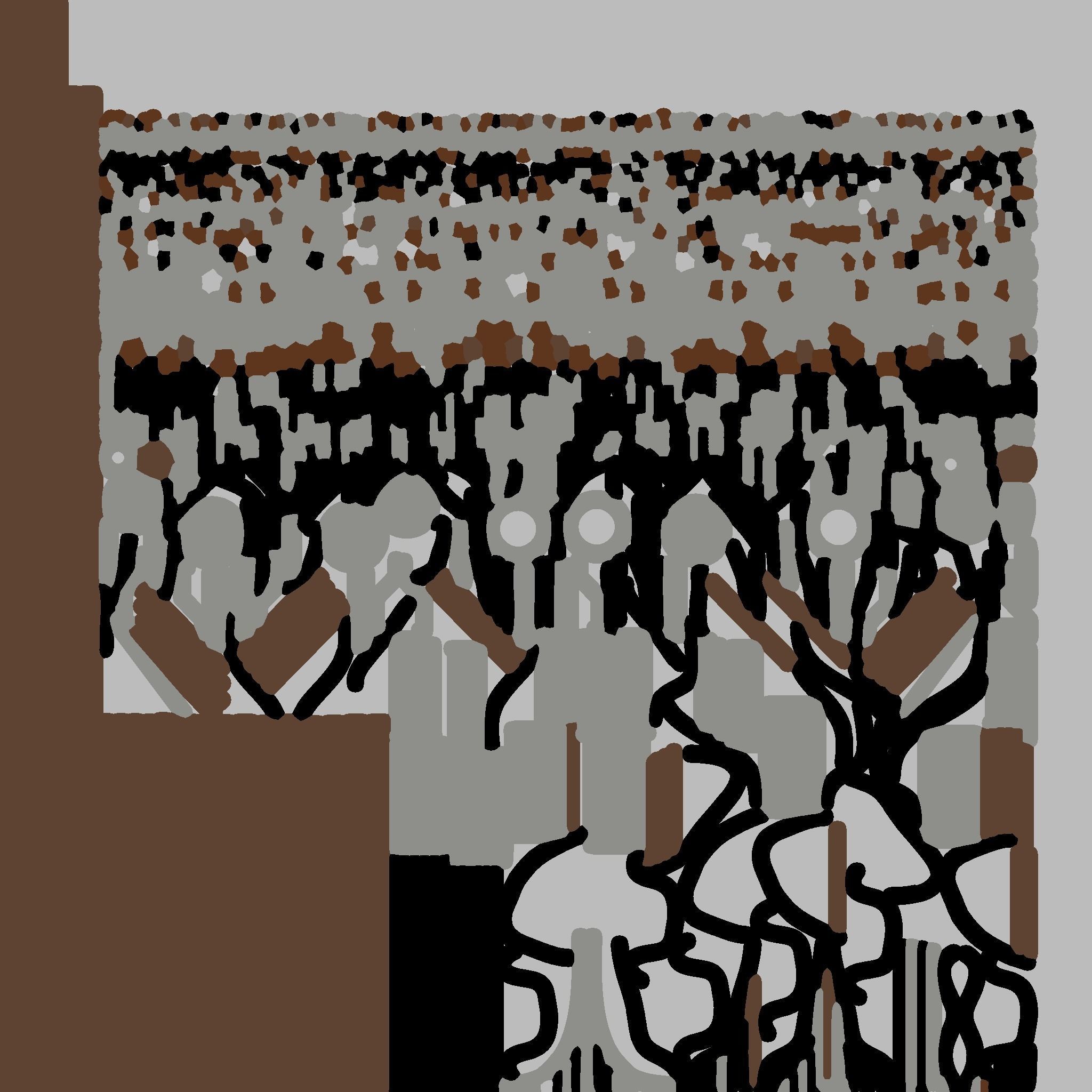 Japanese style electric pole  Low-poly 3D model_4