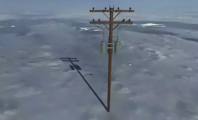 Japanese style electric pole 