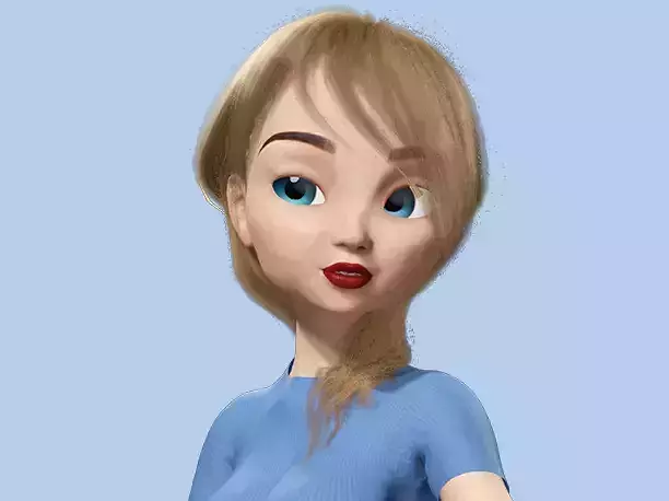 Anime Girl - 3D Fully Rigged Blender Model 3D model Anime Girl - 3D Fully Rigged Blender Model 3D model