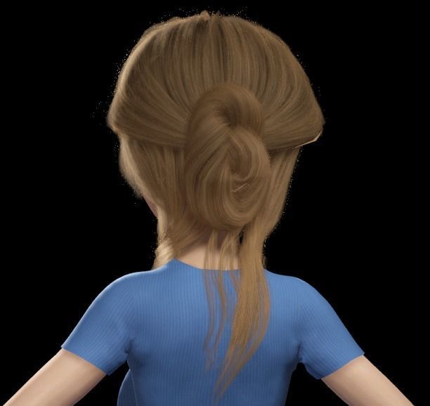 Anime Girl - 3D Fully Rigged Blender Model 3D model_8