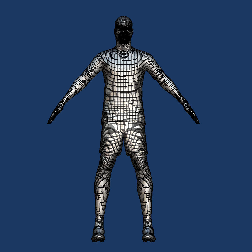 T-Pose body - face rigged Kondogbia Marseille 23-24 3D model_7