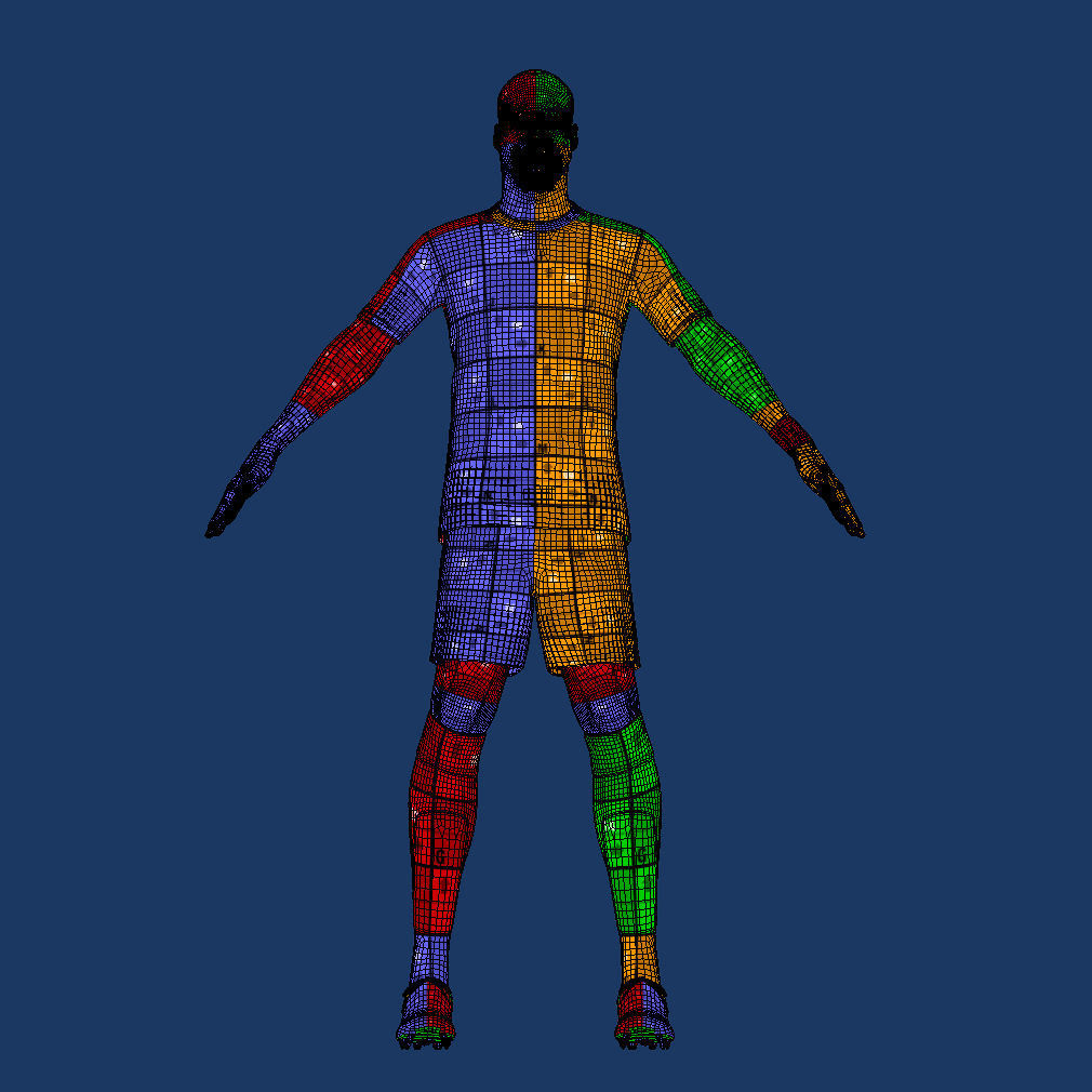 T-Pose body - face rigged Kondogbia Marseille 23-24 3D model_9