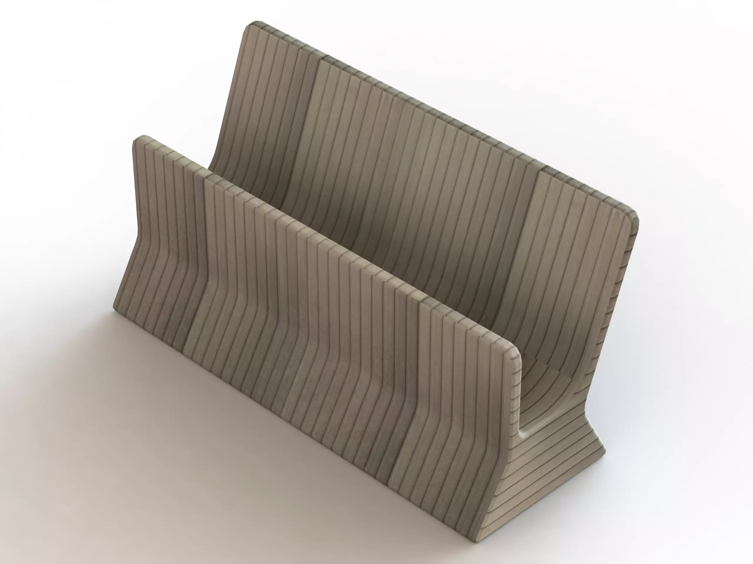 Plastic Card Holder Stand 3D print model