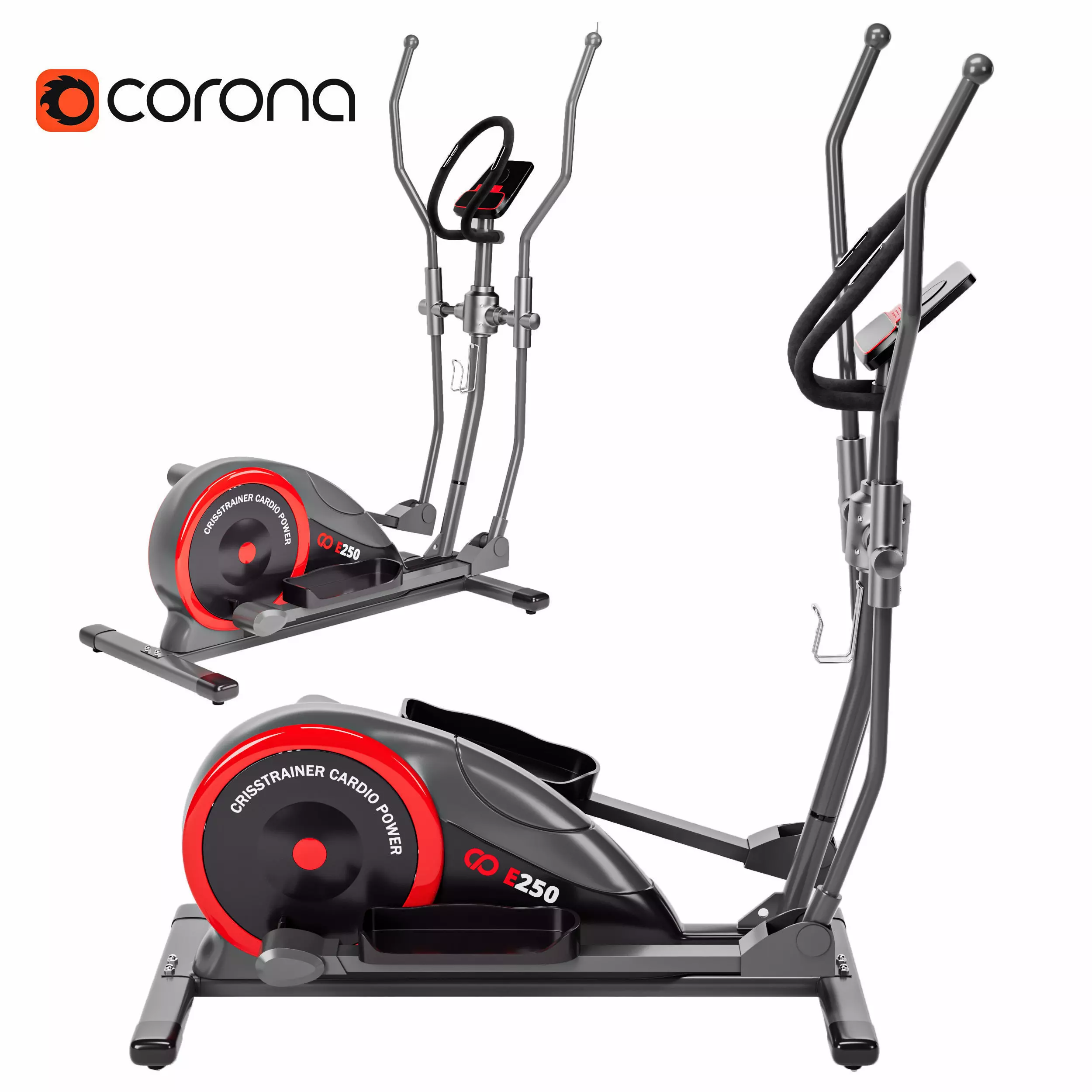 Elliptical trainer CardioPower 3D model