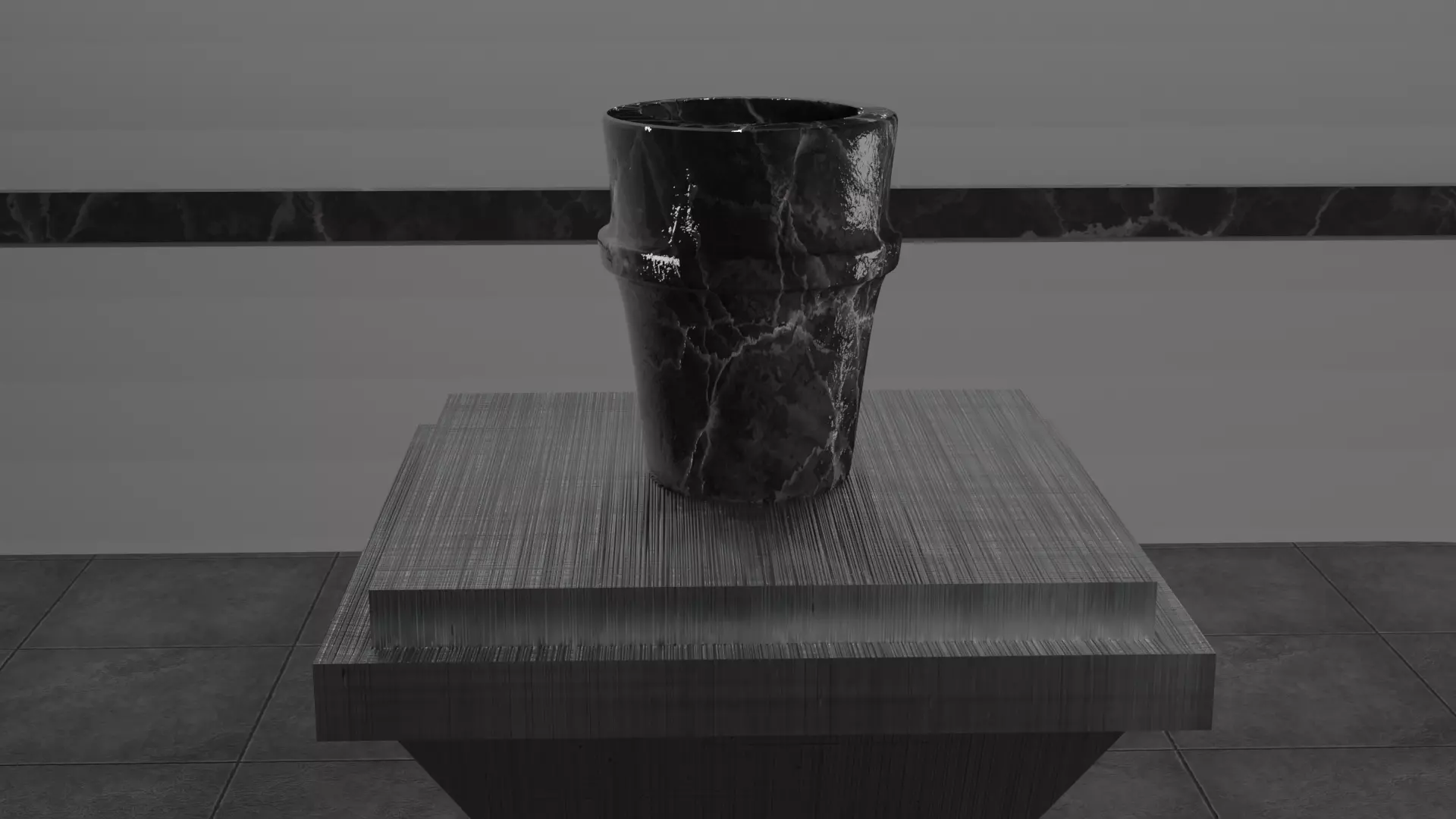 3D VASE Low-poly 3D model_0