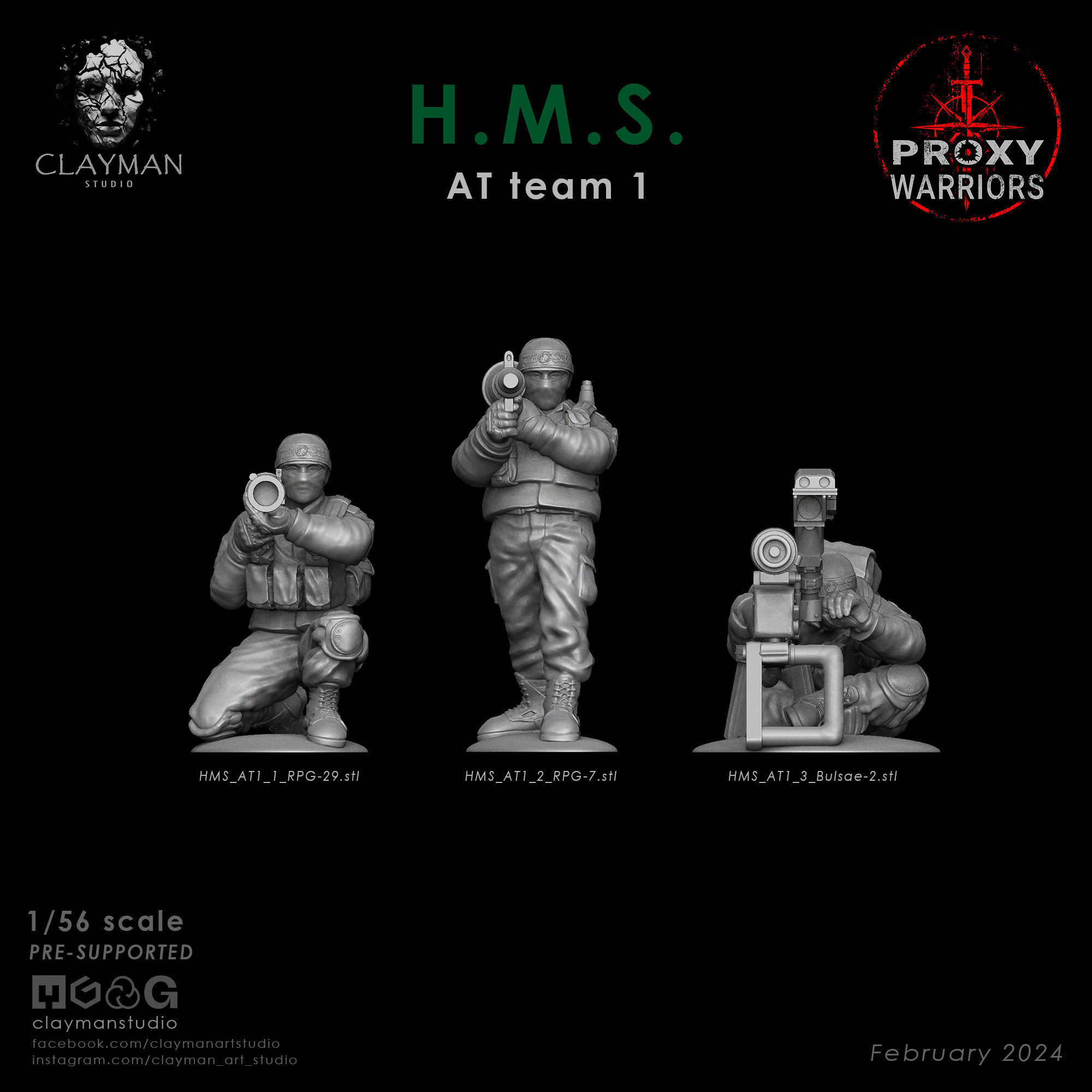 HMS AT Team 1  1 56 scale 3D print model_2