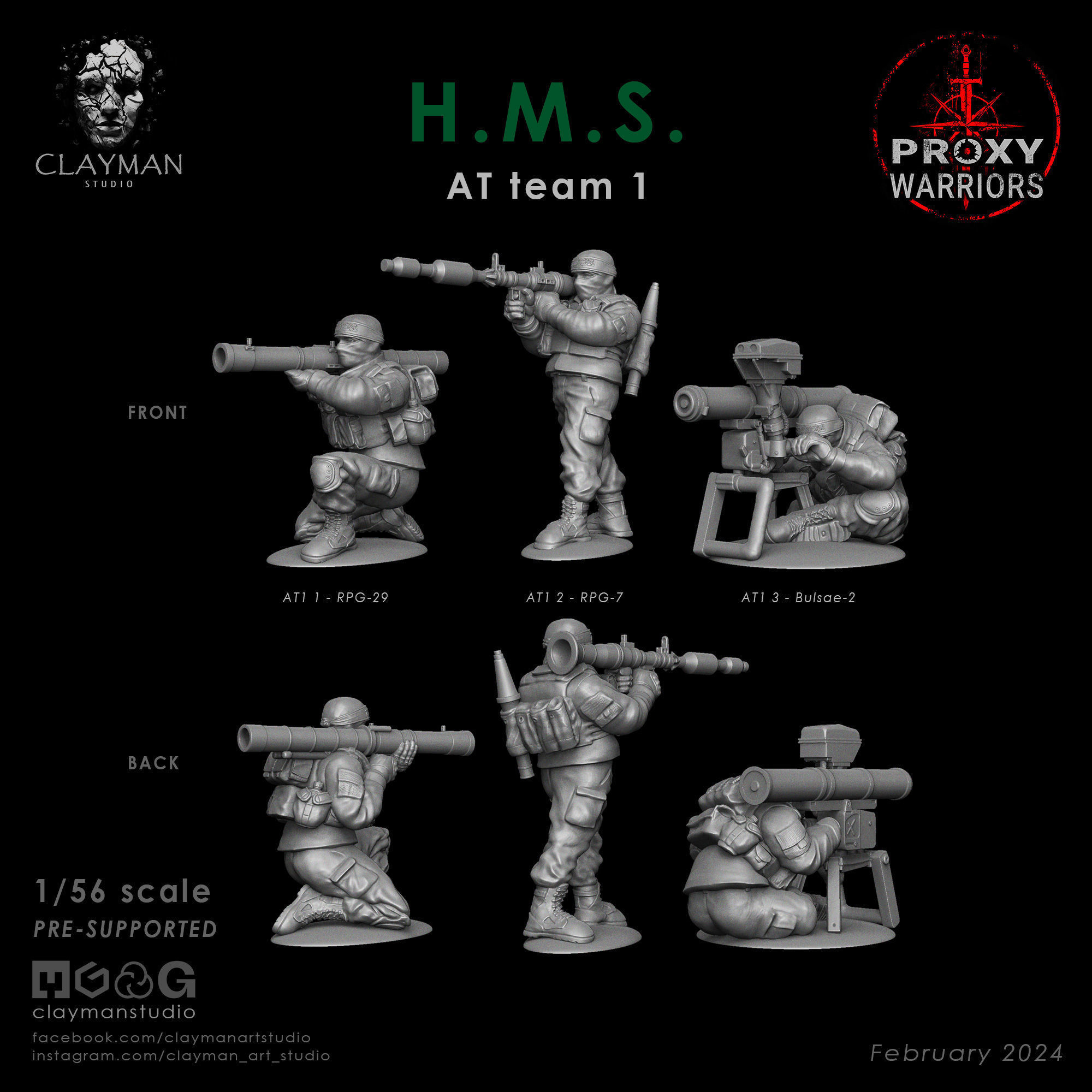 HMS AT Team 1  1 56 scale 3D print model_4