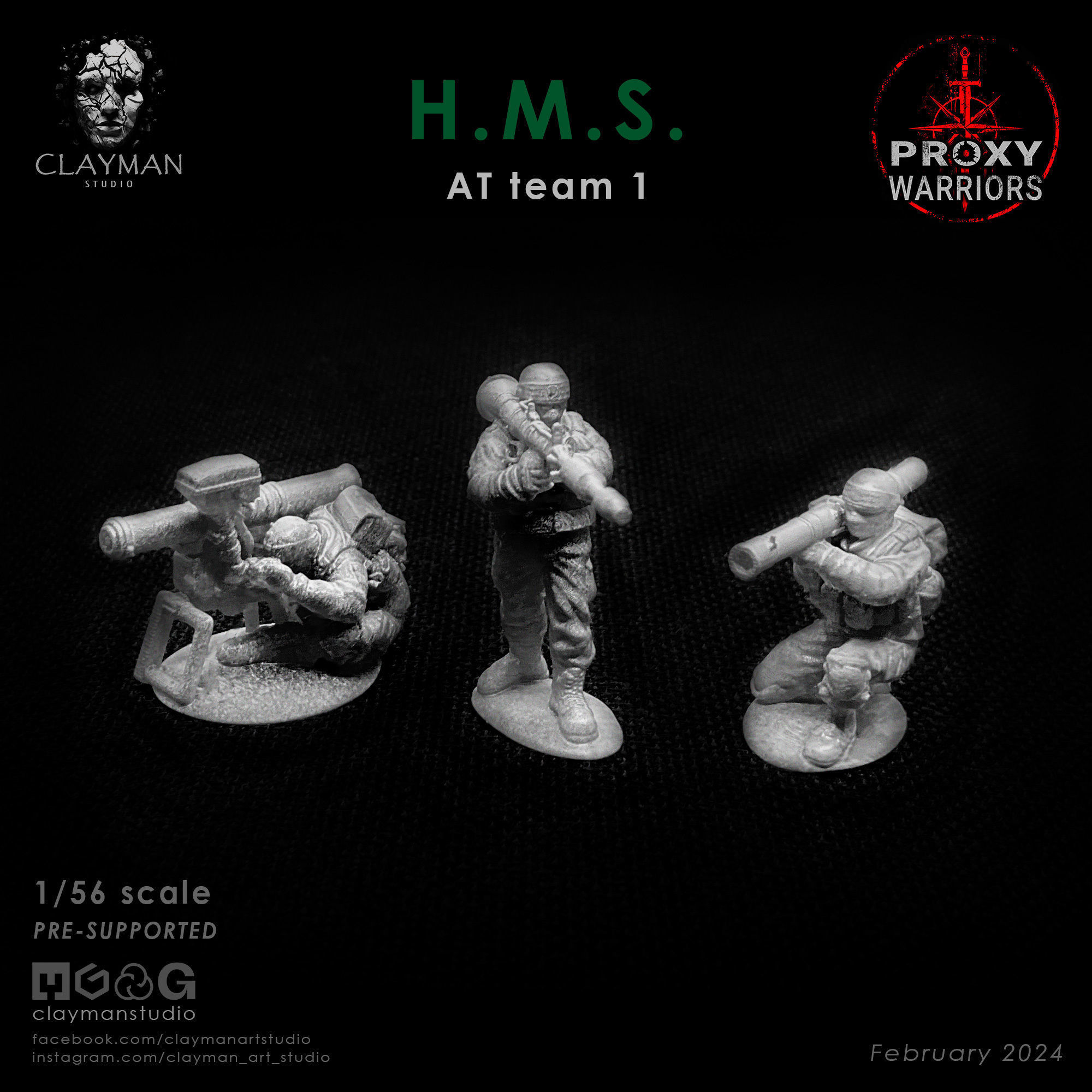 HMS AT Team 1  1 56 scale 3D print model_1