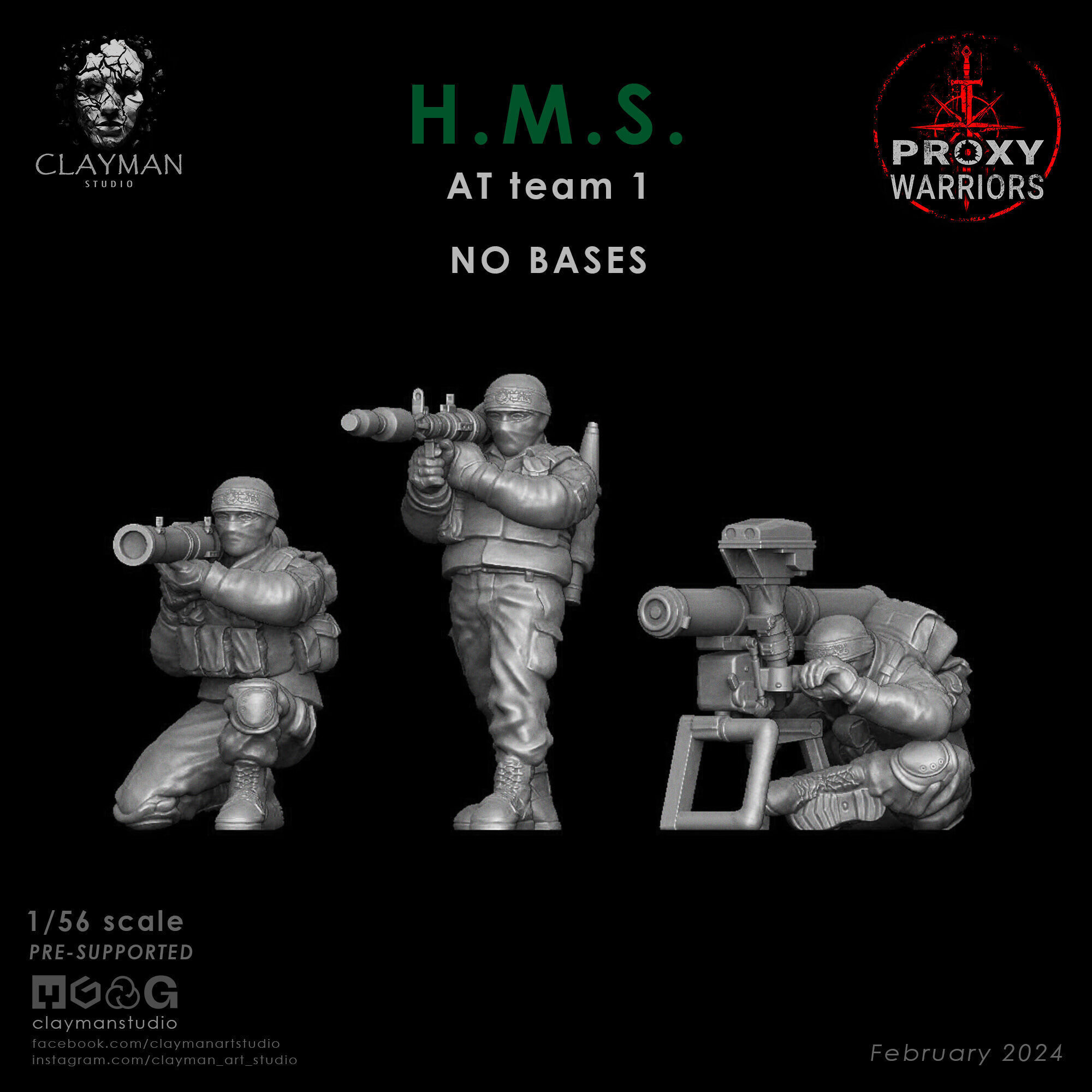 HMS AT Team 1  1 56 scale 3D print model_3