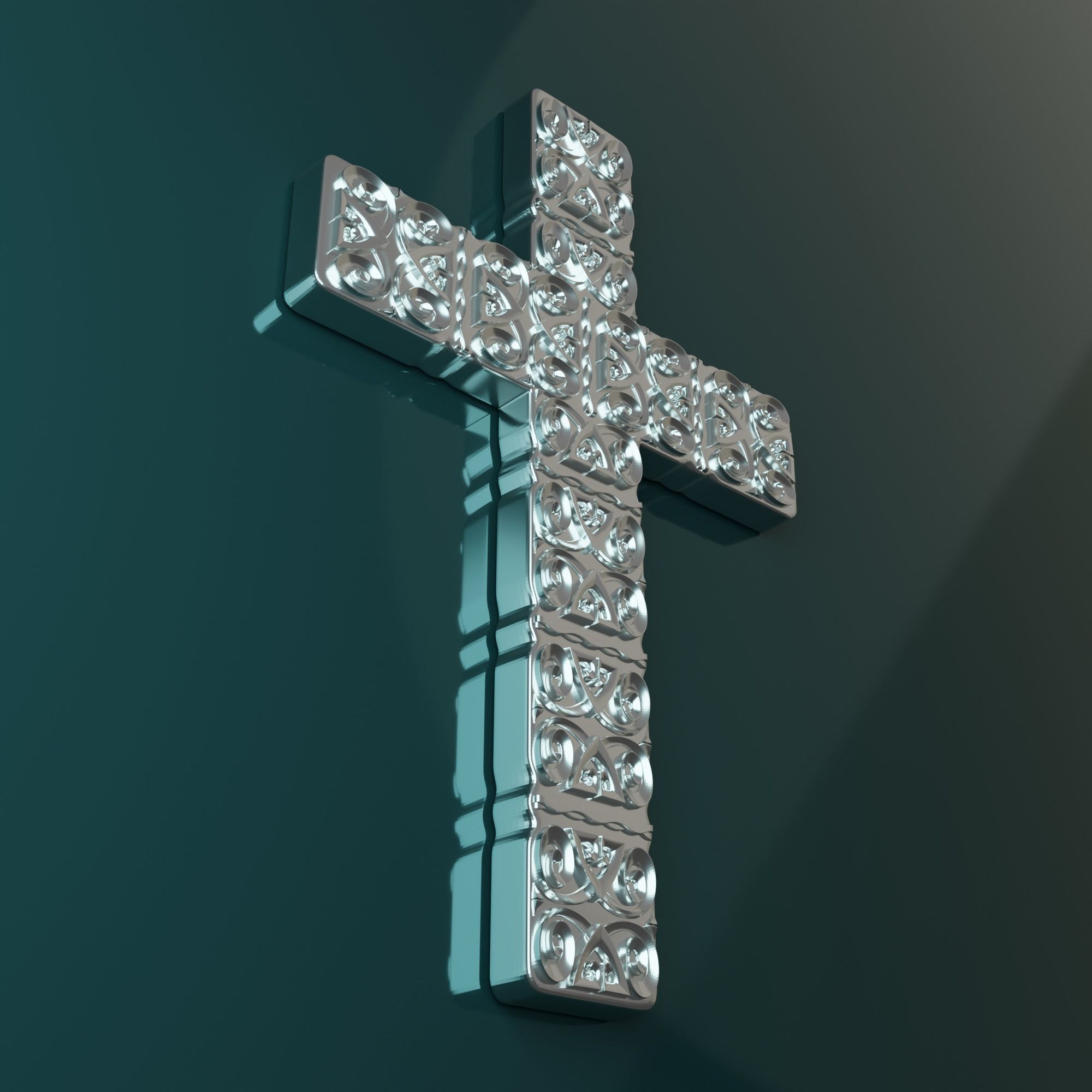 3D Model STL file for CNC router Wall CROSS 3D print model_12