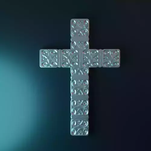 3D Model STL file for CNC router Wall CROSS