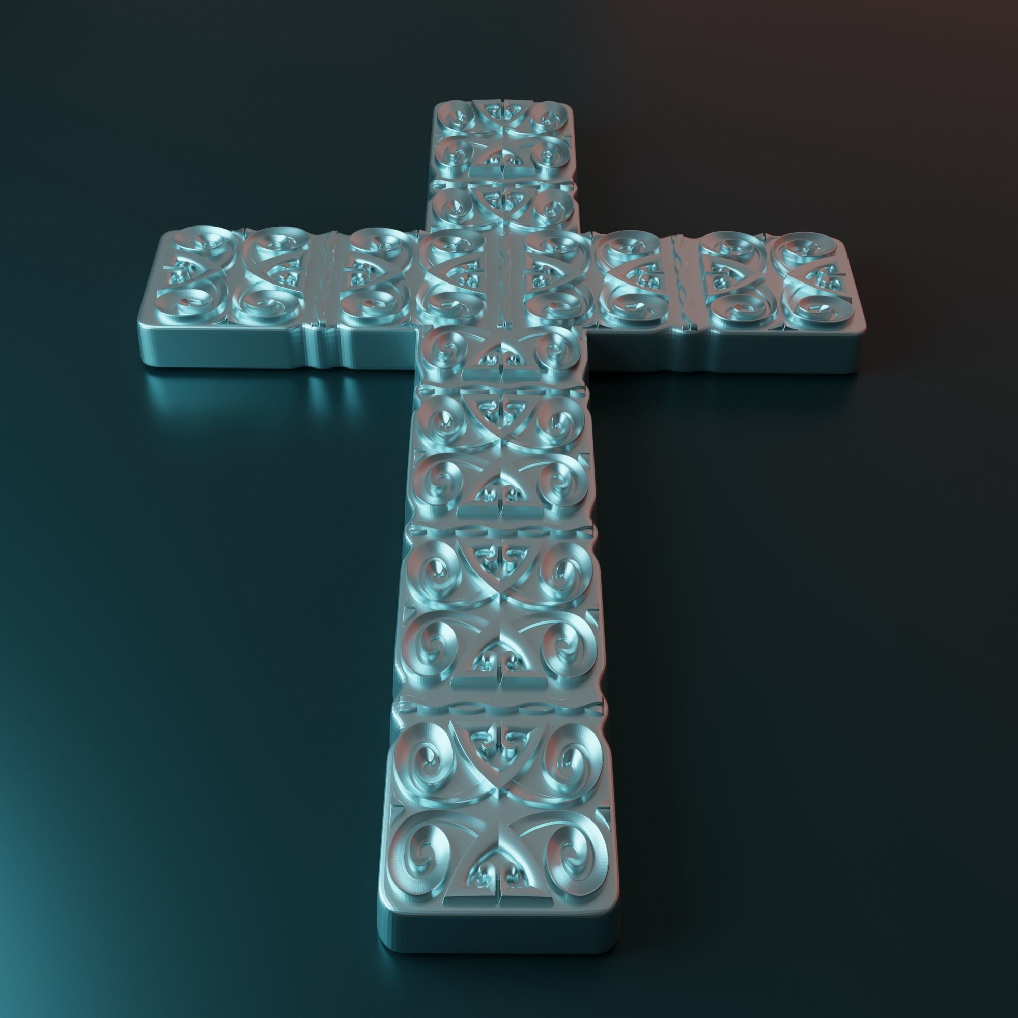 3D Model STL file for CNC router Wall CROSS 3D print model_11