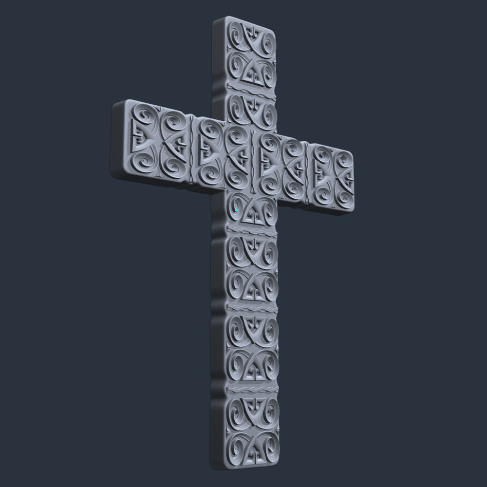 3D Model STL file for CNC router Wall CROSS 3D print model_9