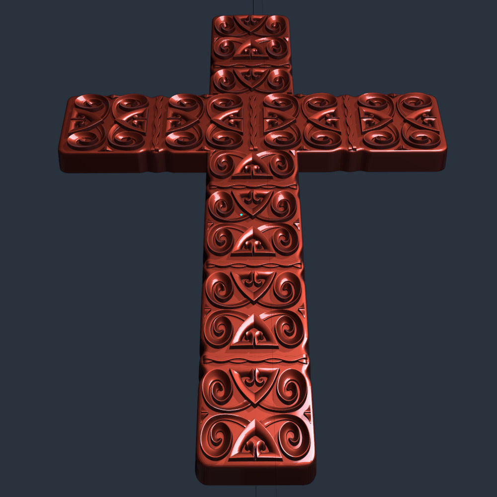 3D Model STL file for CNC router Wall CROSS 3D print model_7