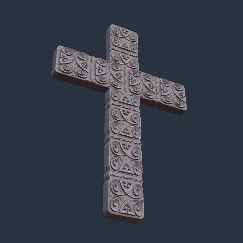 3D Model STL file for CNC router Wall CROSS 3D print model_10