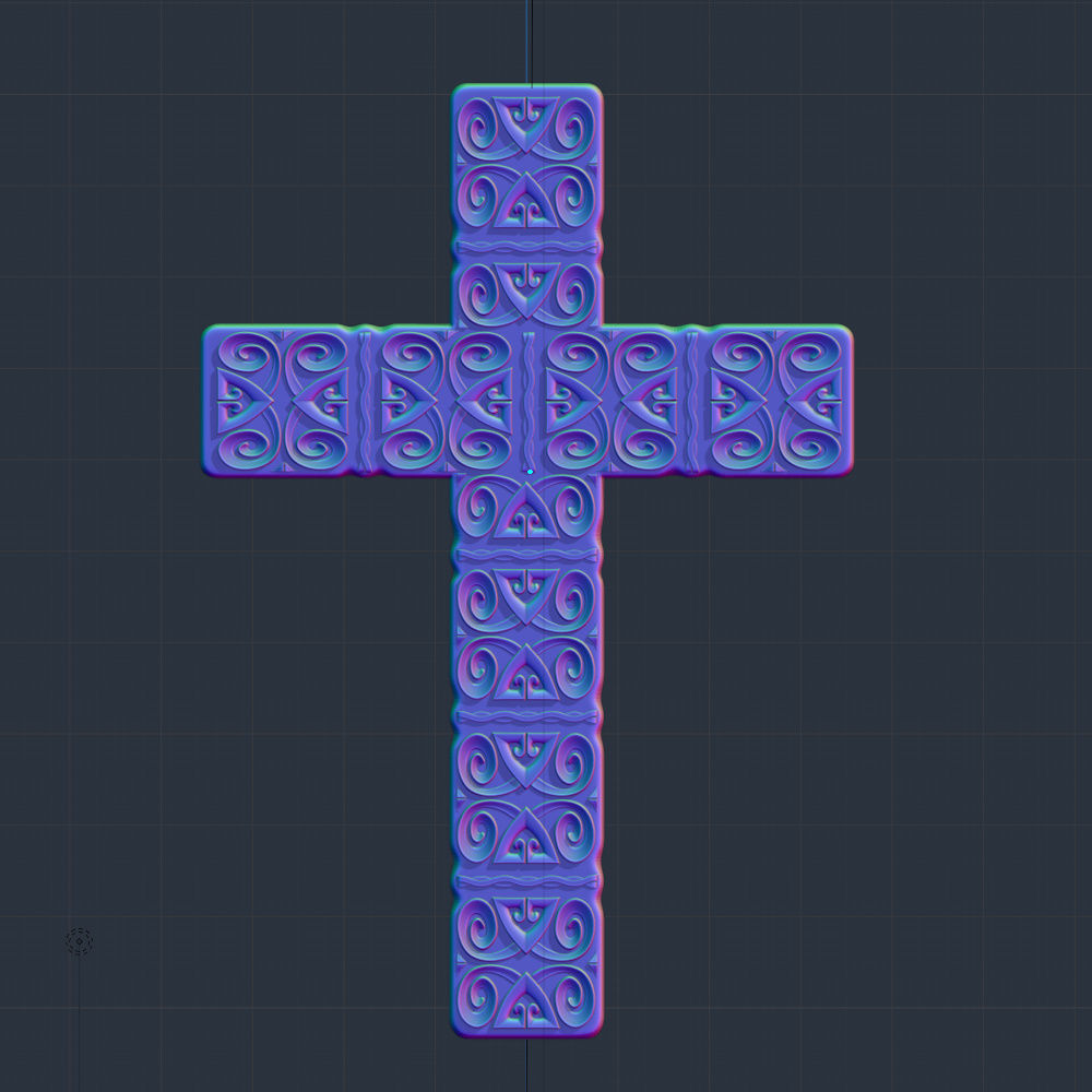 3D Model STL file for CNC router Wall CROSS 3D print model_6