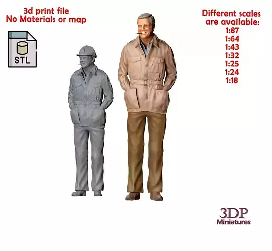 N4 A-Team Colonel John Hannibal Smith 3D print model