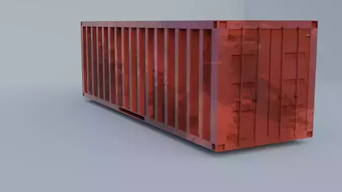 container Low-poly 3D model