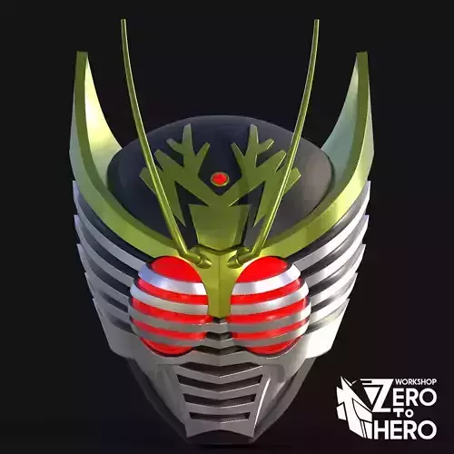 Kamen Rider Kyuki Survive Helmet 3D print model