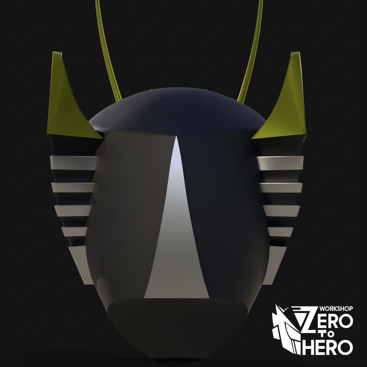 Kamen Rider Kyuki Survive Helmet 3D print model_3