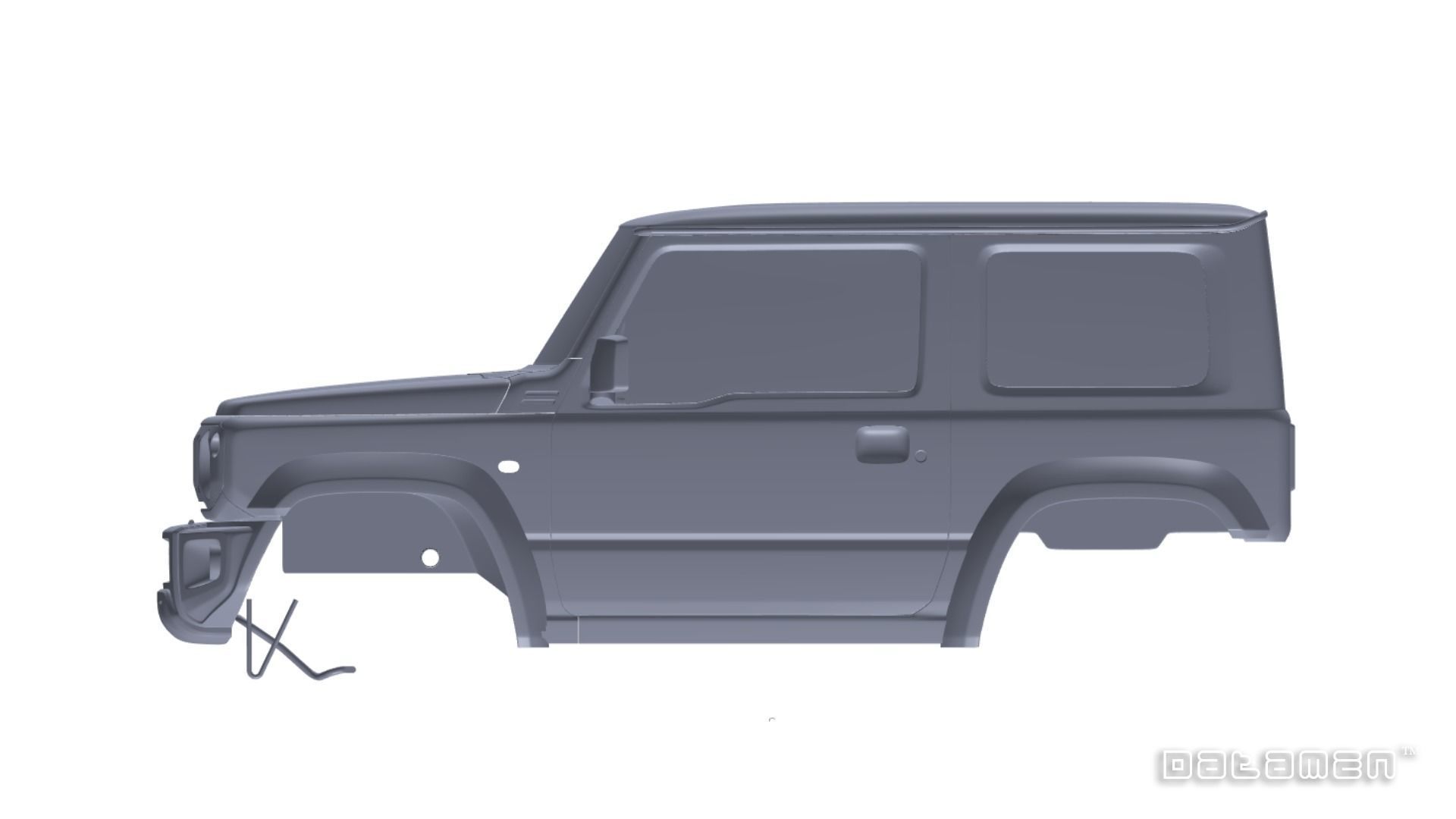 2019 2023 Suzuki Jimny 3D Scan Surface Data 3D model_1