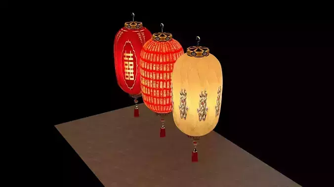 Chinese red  lantern  