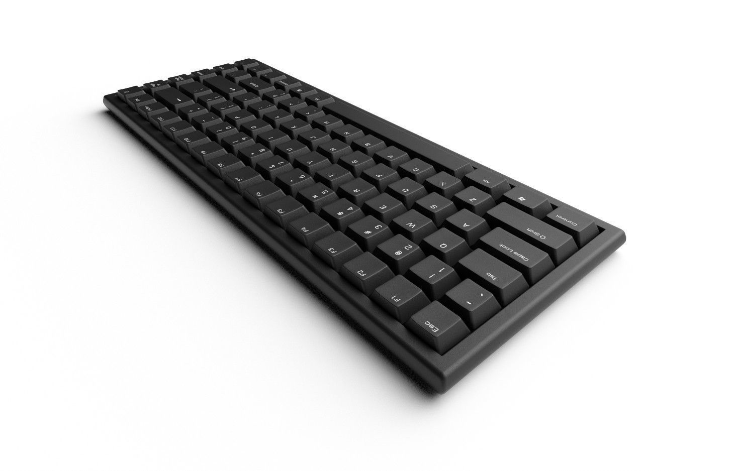 Pc Keyboard M04 Low-poly 3D model_6