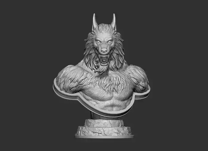 Werewolf Bust