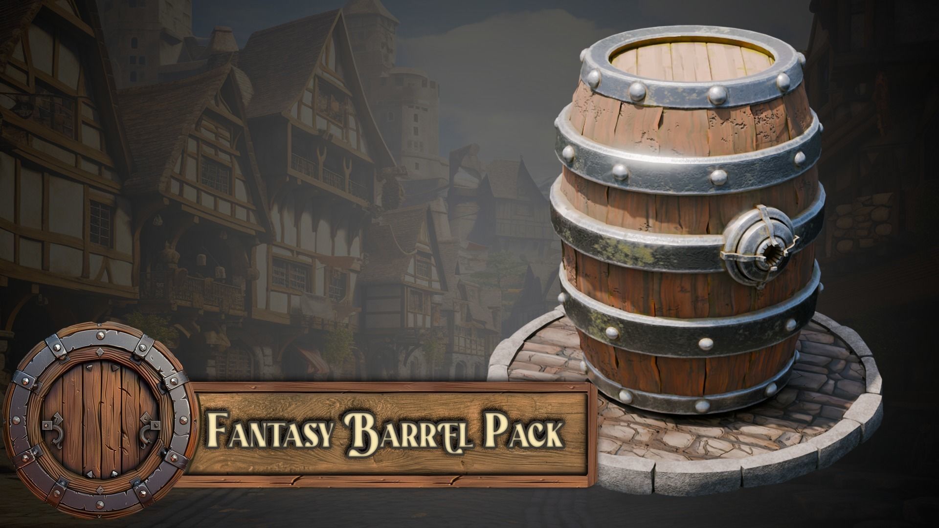 Blender 20 Massive Fantasy Barrels Asset Pack 3D model_20