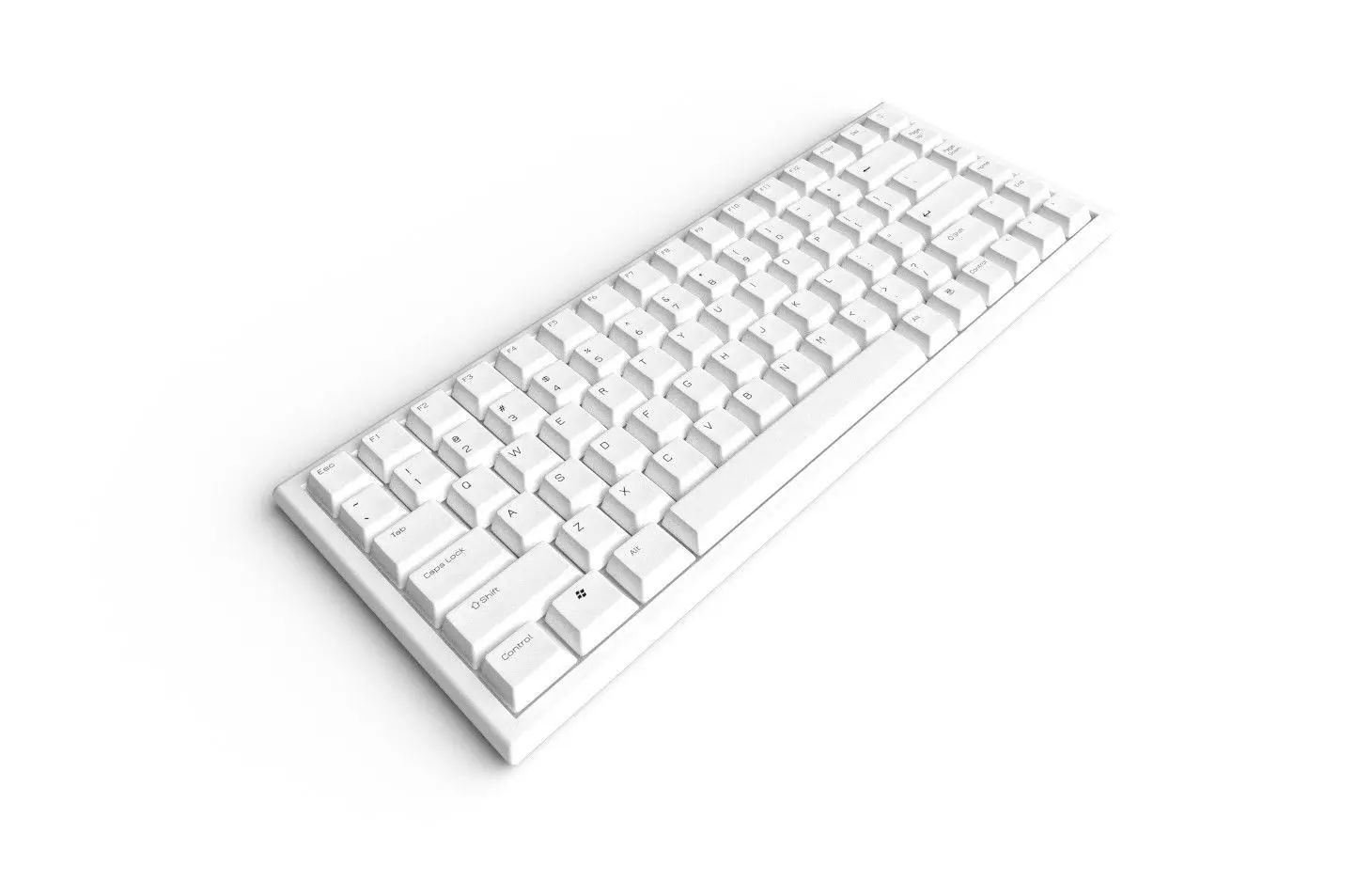 Pc Keyboard M04W Low-poly 3D model_0