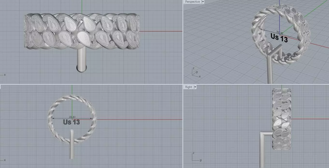 Cuban Link Paisley 3D print model