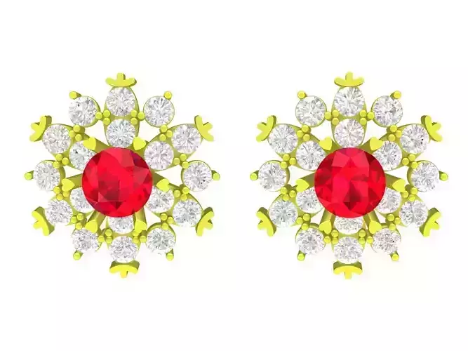 5913 fashion diamond stud earrings