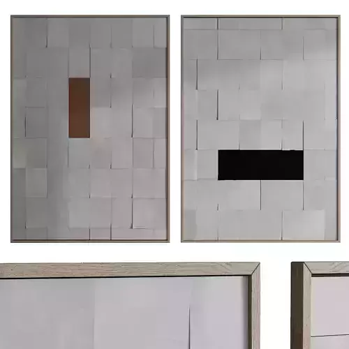 Simone Polk - patches 3D Art Low-poly 3D model
