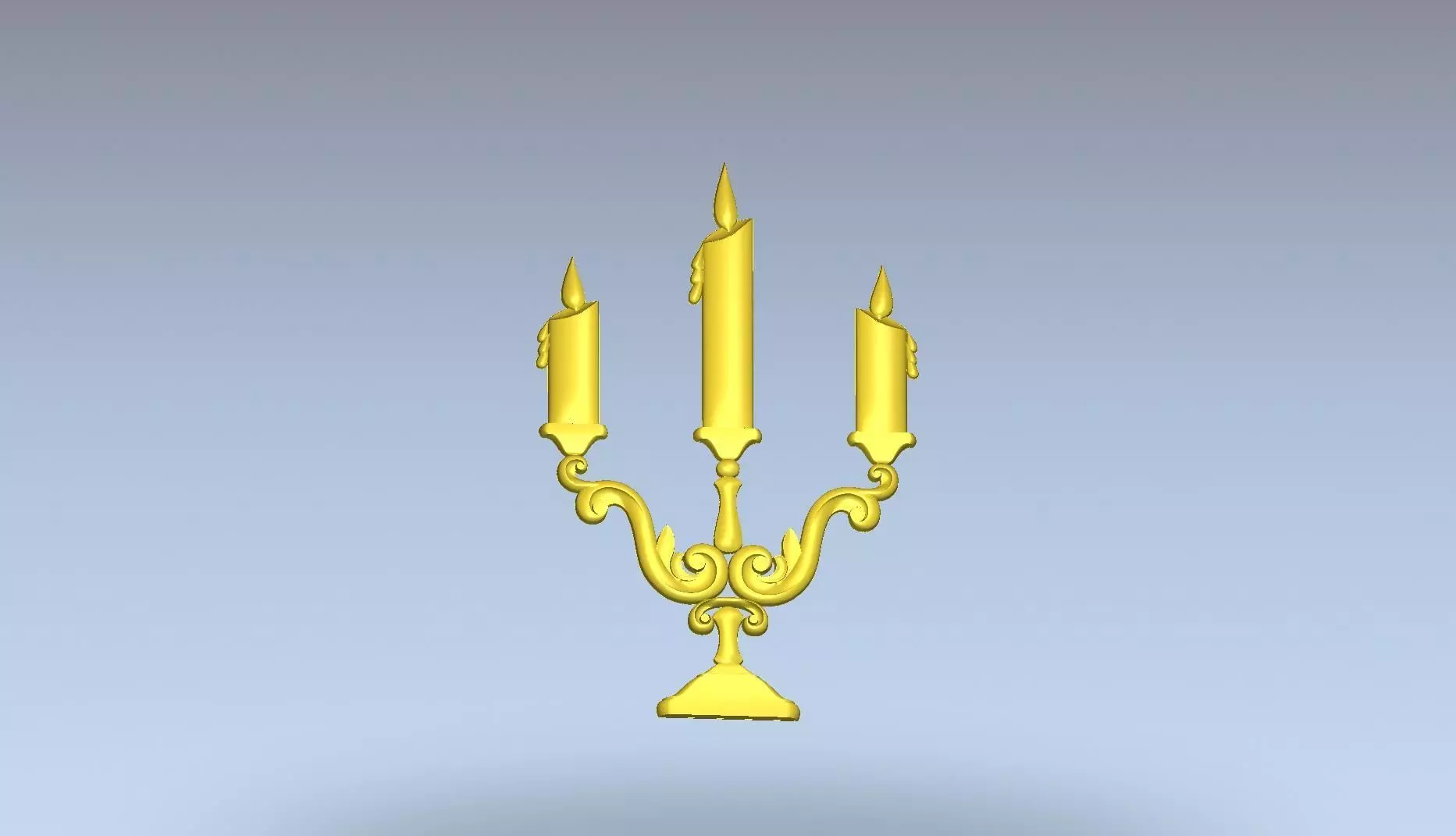 candle stand 3D model_0