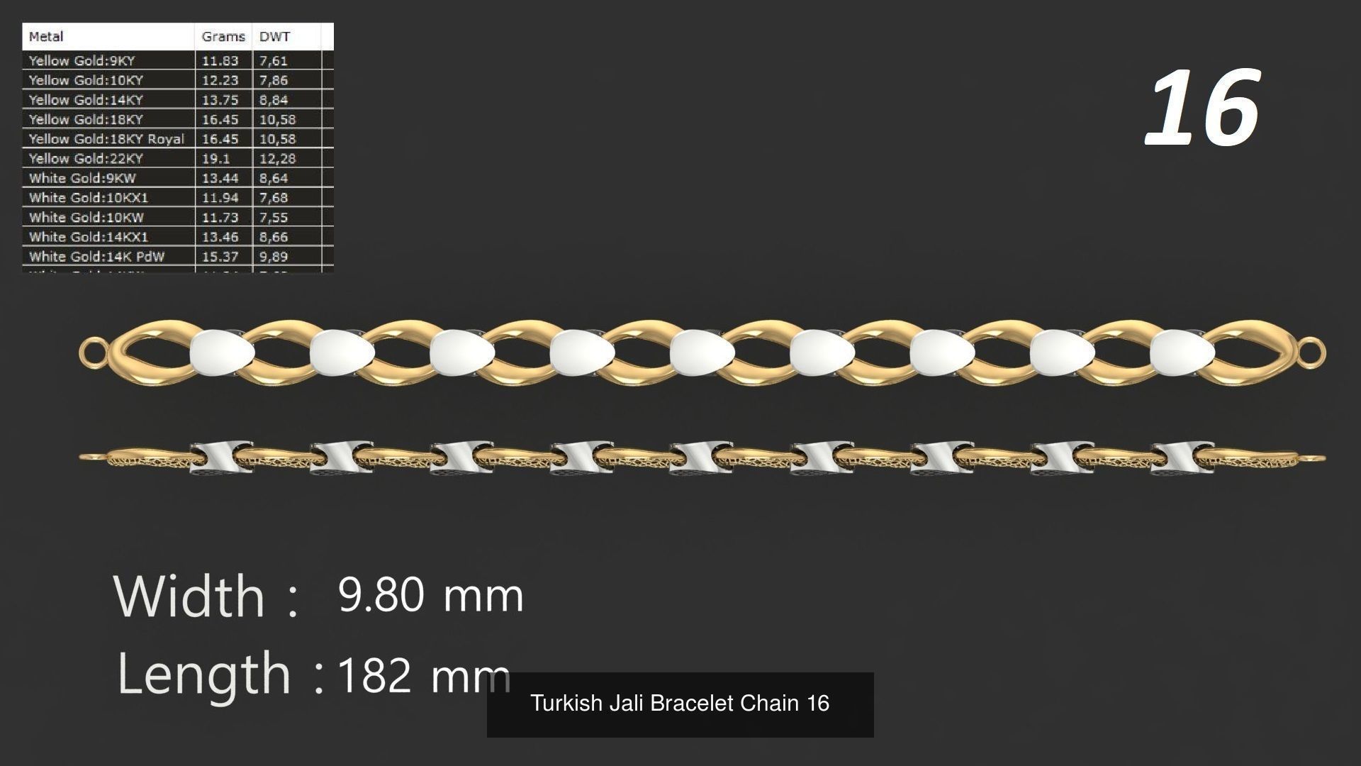 Turkish Jali Bracelets Chains pack bundle collection bulk _15