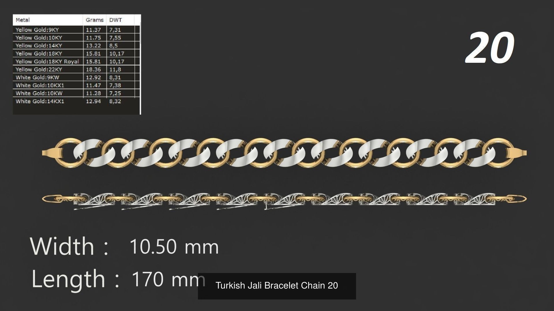 Turkish Jali Bracelets Chains pack bundle collection bulk _10