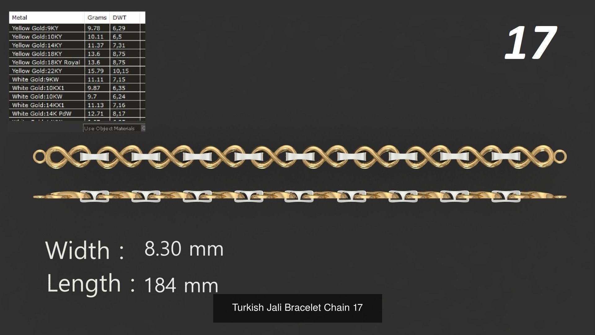 Turkish Jali Bracelets Chains pack bundle collection bulk _14