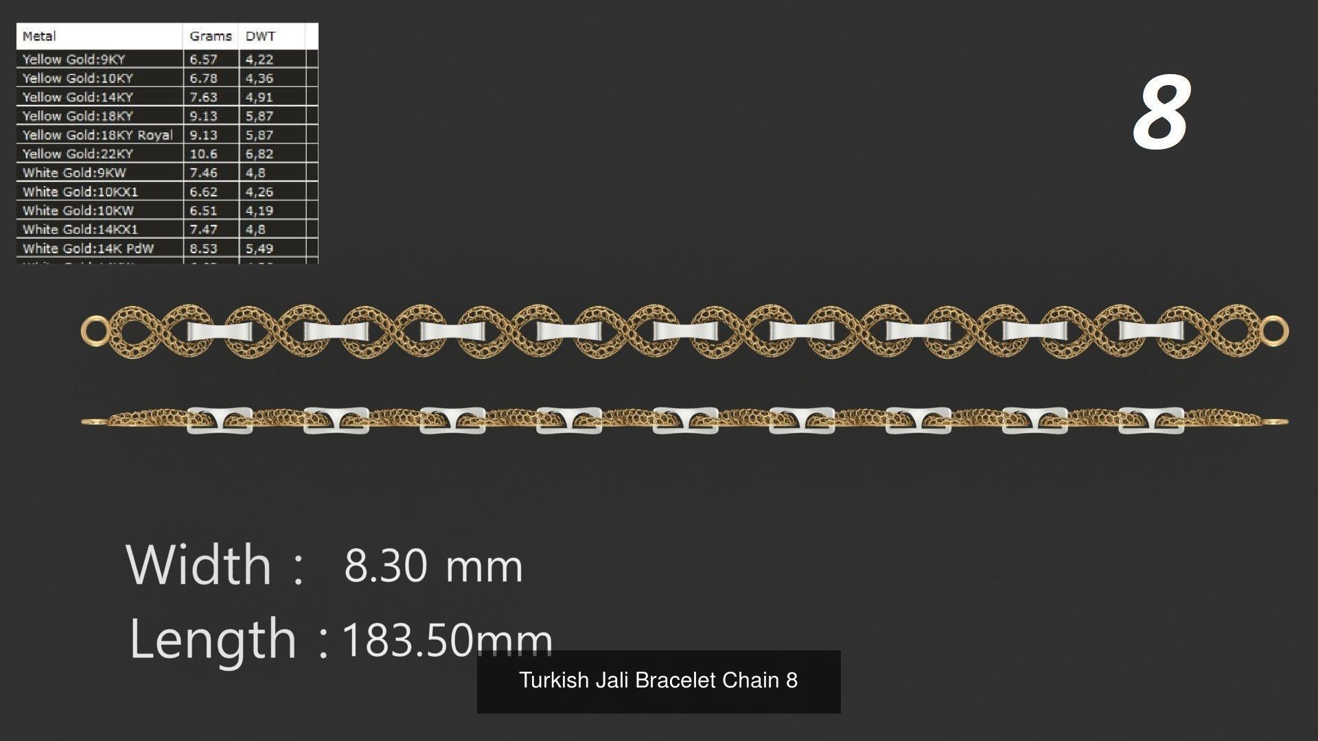 Turkish Jali Bracelets Chains pack bundle collection bulk _4