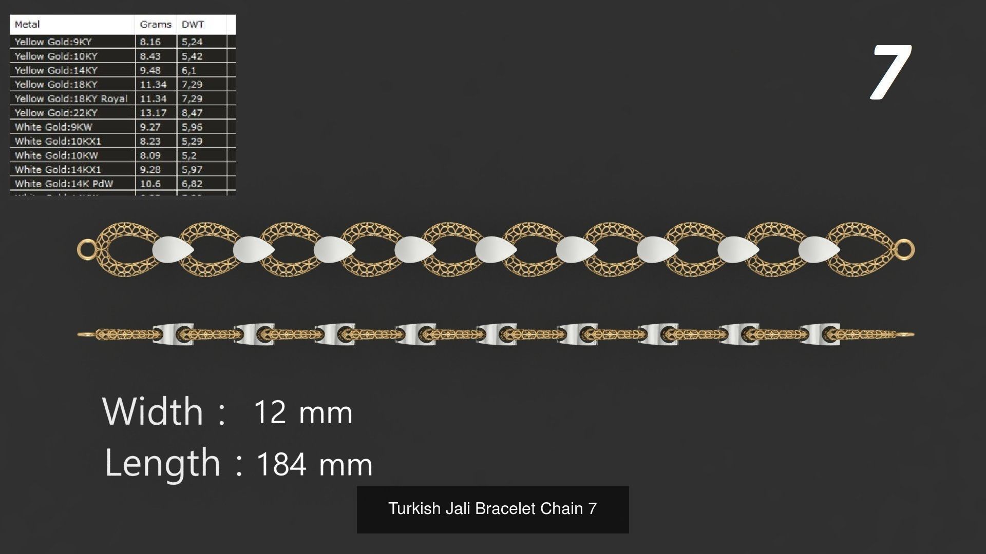 Turkish Jali Bracelets Chains pack bundle collection bulk _5