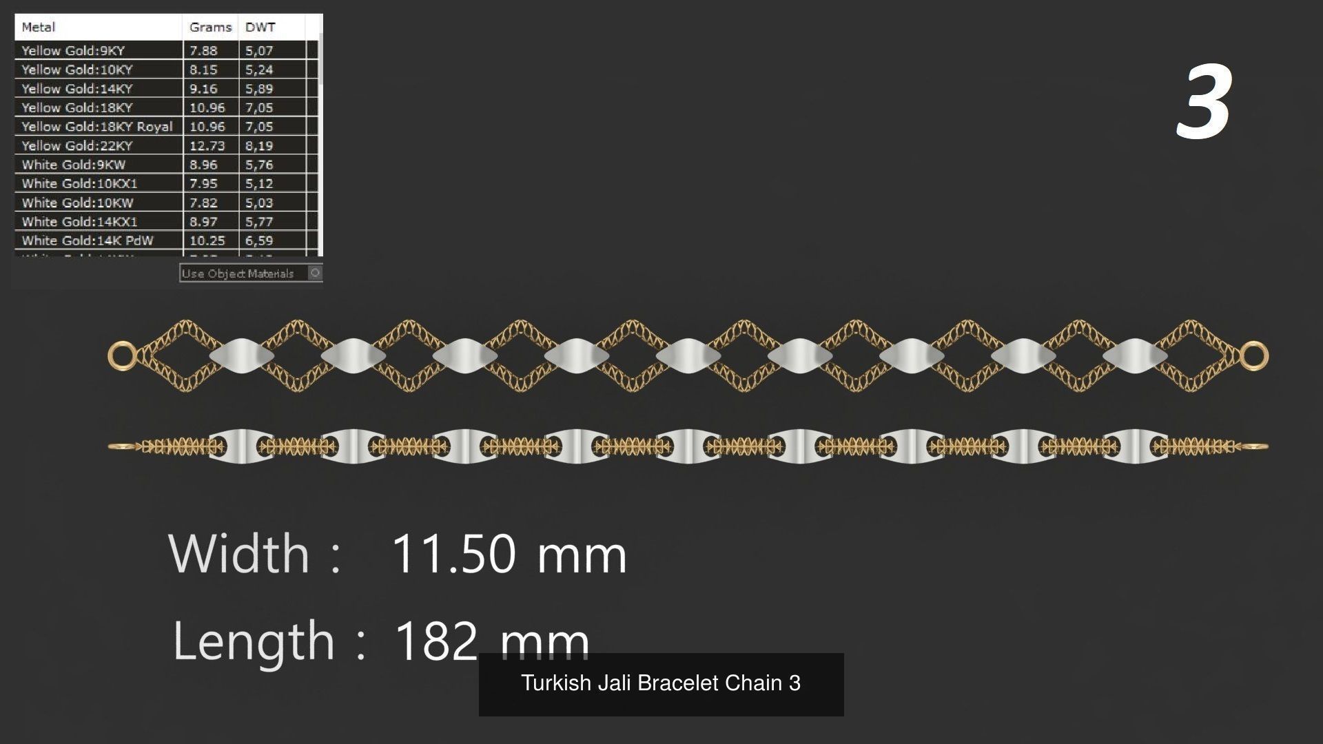 Turkish Jali Bracelets Chains pack bundle collection bulk _9