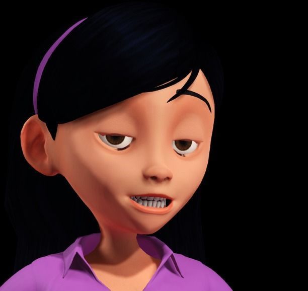 Violet Parr - 3D Fully Rigged Model 3D model_5