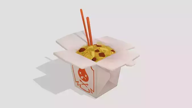 Chinese Box Noodles - Hand Painted